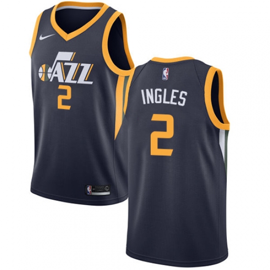 Women's Nike Utah Jazz #2 Joe Ingles Navy NBA Swingman Icon Edition Jersey - Ujersey