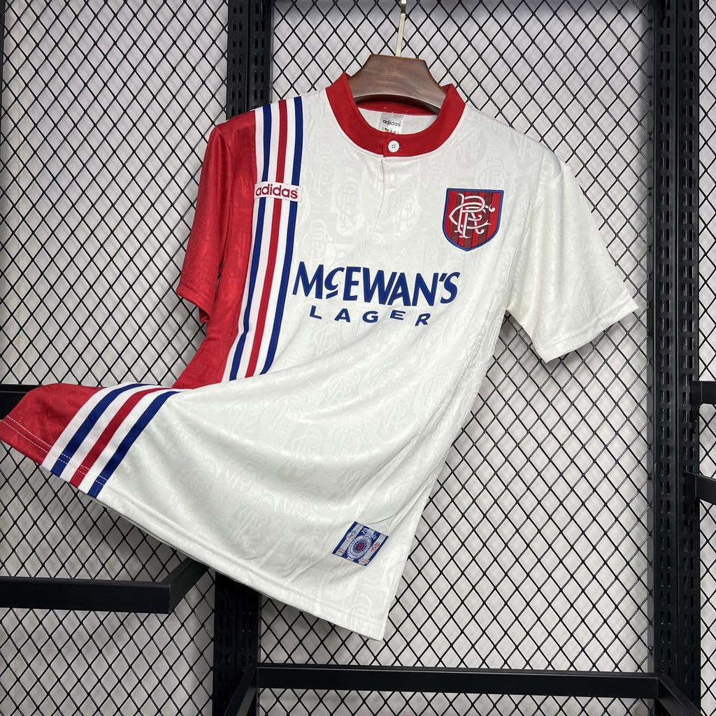 Rangers FC Retro Soccer Jersey Away Custom Shirt 1996-97 - Ujersey