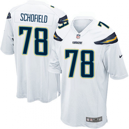 Men's Nike Los Angeles Chargers #78 Michael Schofield Game White NFL Jersey - Ujersey