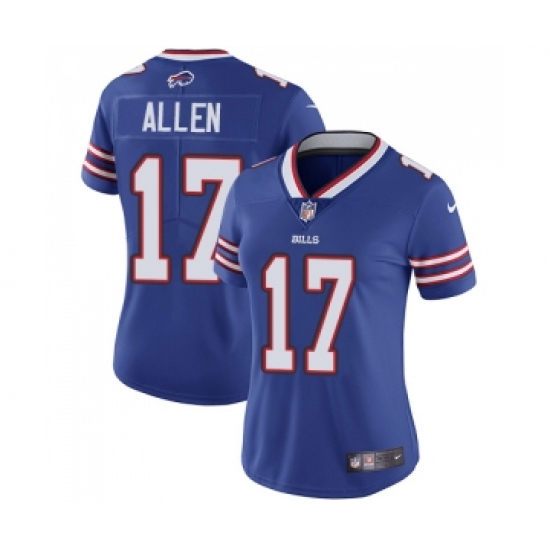 Women's Bills #17 Josh Allen Blue Vapor Untouchable Limited Stitched NFL Jersey