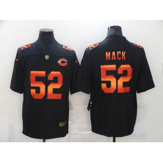 Men's Chicago Bears #52 Khalil Mack Black colorful Nike Limited Jersey - Ujersey