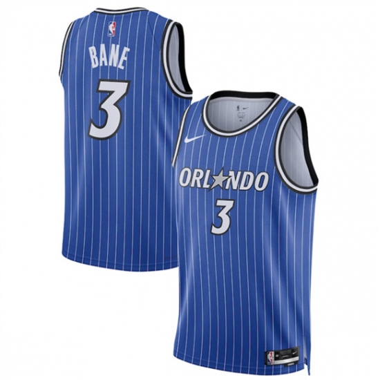 Men's Orlando Magic #3 Desmond Bane Blue 2025 Icon Edition Stitched Basketball Jersey - Ujersey