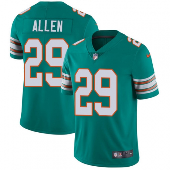 Youth Nike Miami Dolphins #29 Nate Allen Elite Aqua Green Alternate NFL Jersey - Ujersey