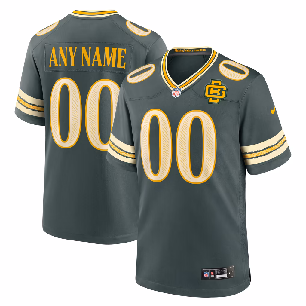 Men's Green Bay Packers Nike Green 2026 Rivalries Collection Game Custom Jersey - Ujersey