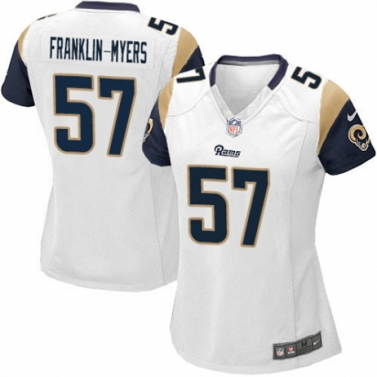 Women's Nike Los Angeles Rams #57 John Franklin-Myers Game White NFL Jersey - Ujersey