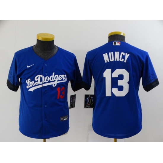 Youth Nike Los Angeles Dodgers #13 Max Muncy Blue City Player Jersey - Ujersey