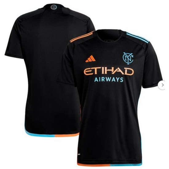 Men's New York City FC adidas Black 2024 24 7 Kit Replica Jersey - Ujersey