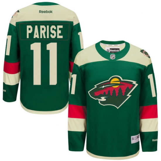 Youth Reebok Minnesota Wild #11 Zach Parise Premier Green 2016 Stadium Series NHL Jersey - Ujersey