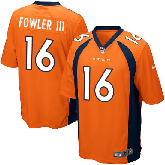 Men's Nike Denver Broncos #16 Bennie Fowler Game Orange Team Color NFL Jersey - Ujersey