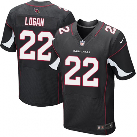 Men's Nike Arizona Cardinals #22 T. J. Logan Elite Black Alternate NFL Jersey - Ujersey