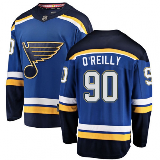 Men's St. Louis Blues #90 Ryan O'Reilly Fanatics Branded Royal Blue Home Breakaway NHL Jersey - Ujersey