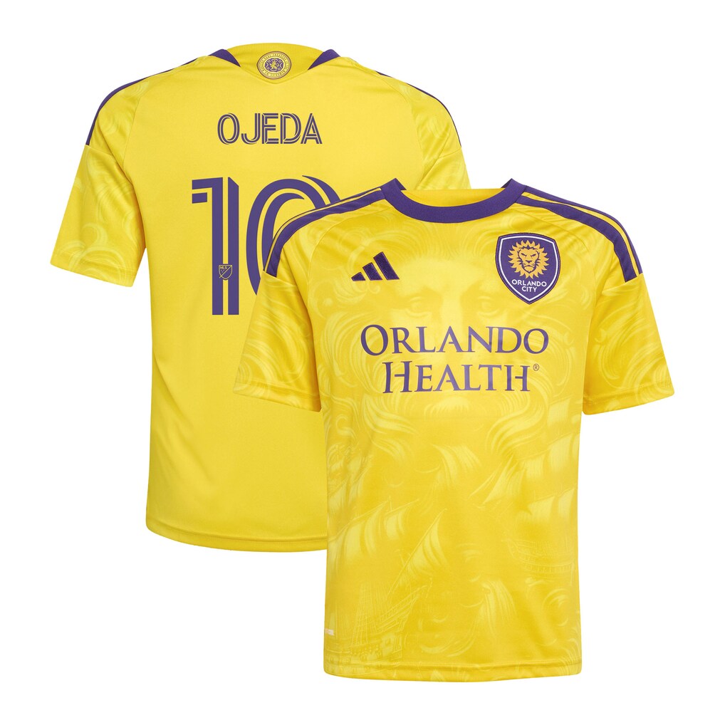 Youth Orlando City SC Martín Ojeda adidas Yellow 2026 Sunken Treasure Kit Replica Jersey - Ujersey