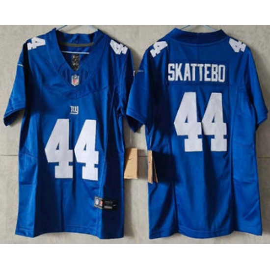 Youth New York Giants #44 Cam Skattebo Limited FUSE Blue Vapor Jersey - Ujersey