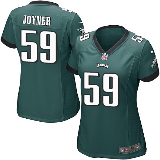 Women's Nike Philadelphia Eagles #59 Seth Joyner Game Midnight Green Team Color NFL Jersey - Ujersey
