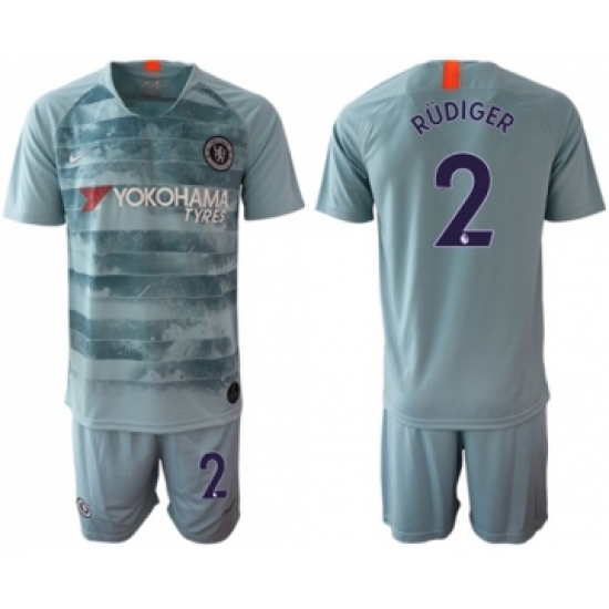 Chelsea #2 Rudiger Third Soccer Club Jersey
