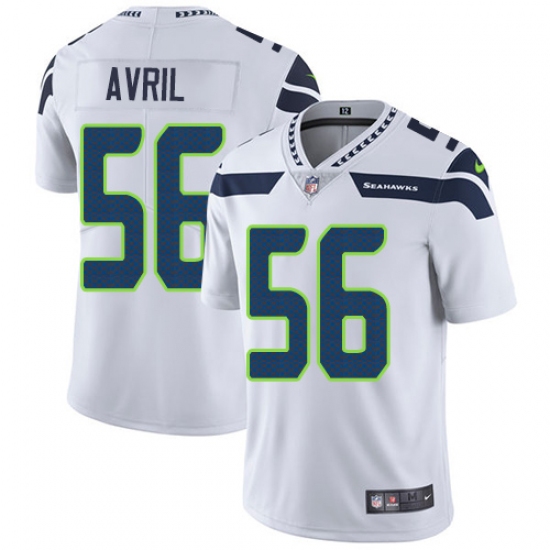 Youth Nike Seattle Seahawks #56 Cliff Avril White Vapor Untouchable Limited Player NFL Jersey - Ujersey