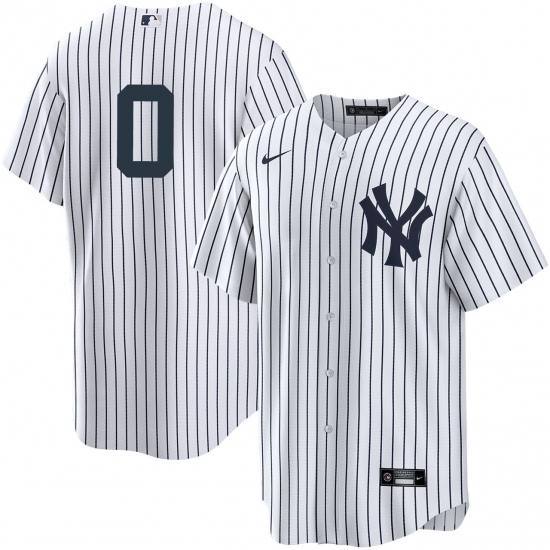 Men's New York Yankees #0 Marcus Stroman No Name White Cool Base Stitched Jersey - Ujersey