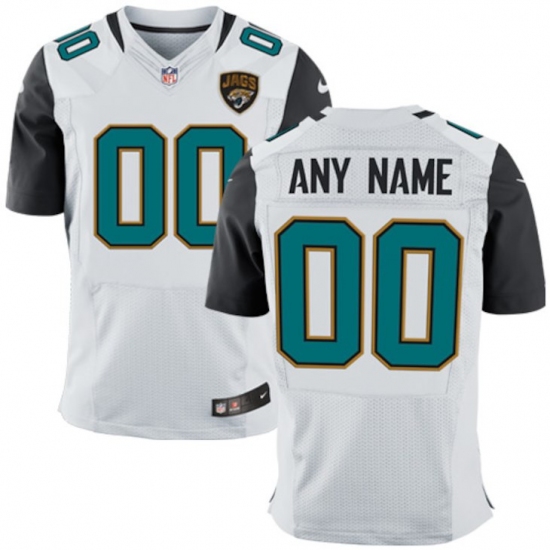 Men's Jacksonville Jaguars Nike White Custom Elite Jersey - Ujersey