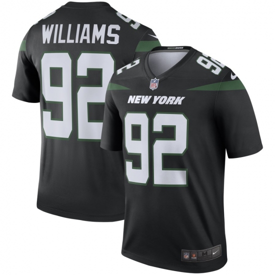 Men's New York Jets  #92 Leonard Williams Nike Color Rush Legend Jersey - Black - Ujersey
