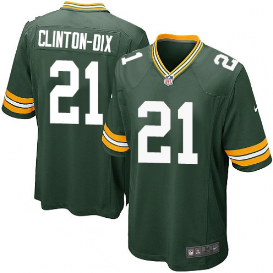 Men's Nike Green Bay Packers #21 Ha Ha Clinton-Dix Game Green Team Color NFL Jersey - Ujersey