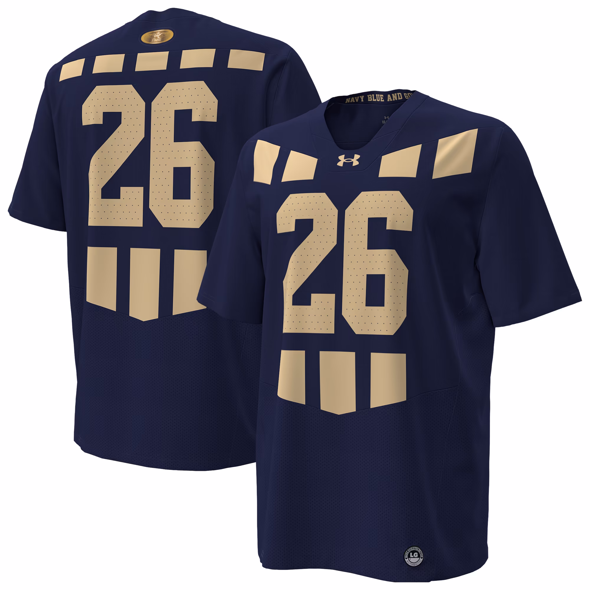 Youth Under Armour #26 Navy Navy Midshipmen 100th Anniversary Replica Football Jersey