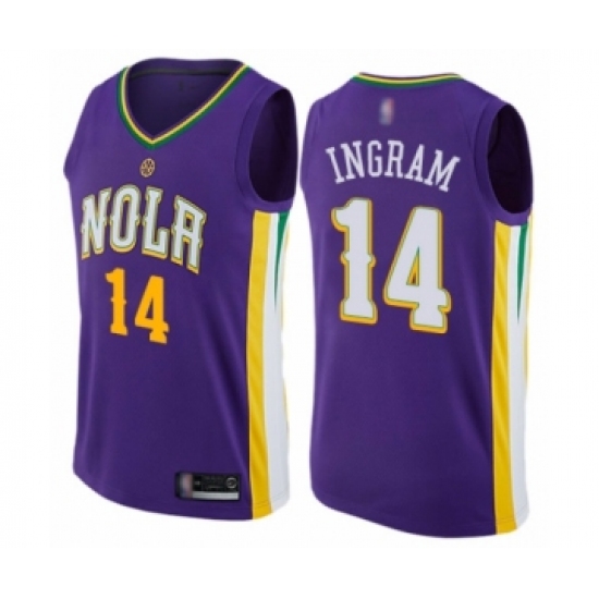 Youth New Orleans Pelicans #14 Brandon Ingram Swingman Purple Basketball Jersey - City Edition - Ujersey