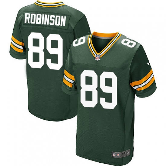 Men's Nike Green Bay Packers #89 Dave Robinson Elite Green Team Color NFL Jersey - Ujersey
