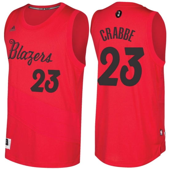 Men's Portland Trail Blazers #23 Allen Crabbe Red 2016-2017 Christmas Day NBA Swingman Jersey - Ujersey