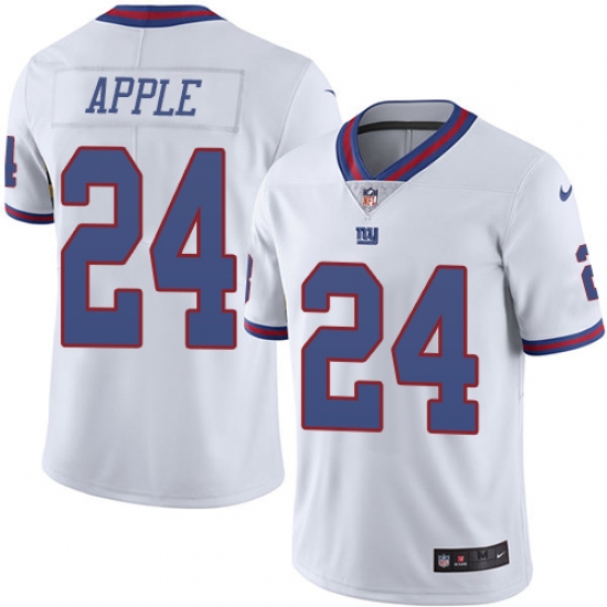 Youth Nike New York Giants #24 Eli Apple Limited White Rush Vapor Untouchable NFL Jersey - Ujersey