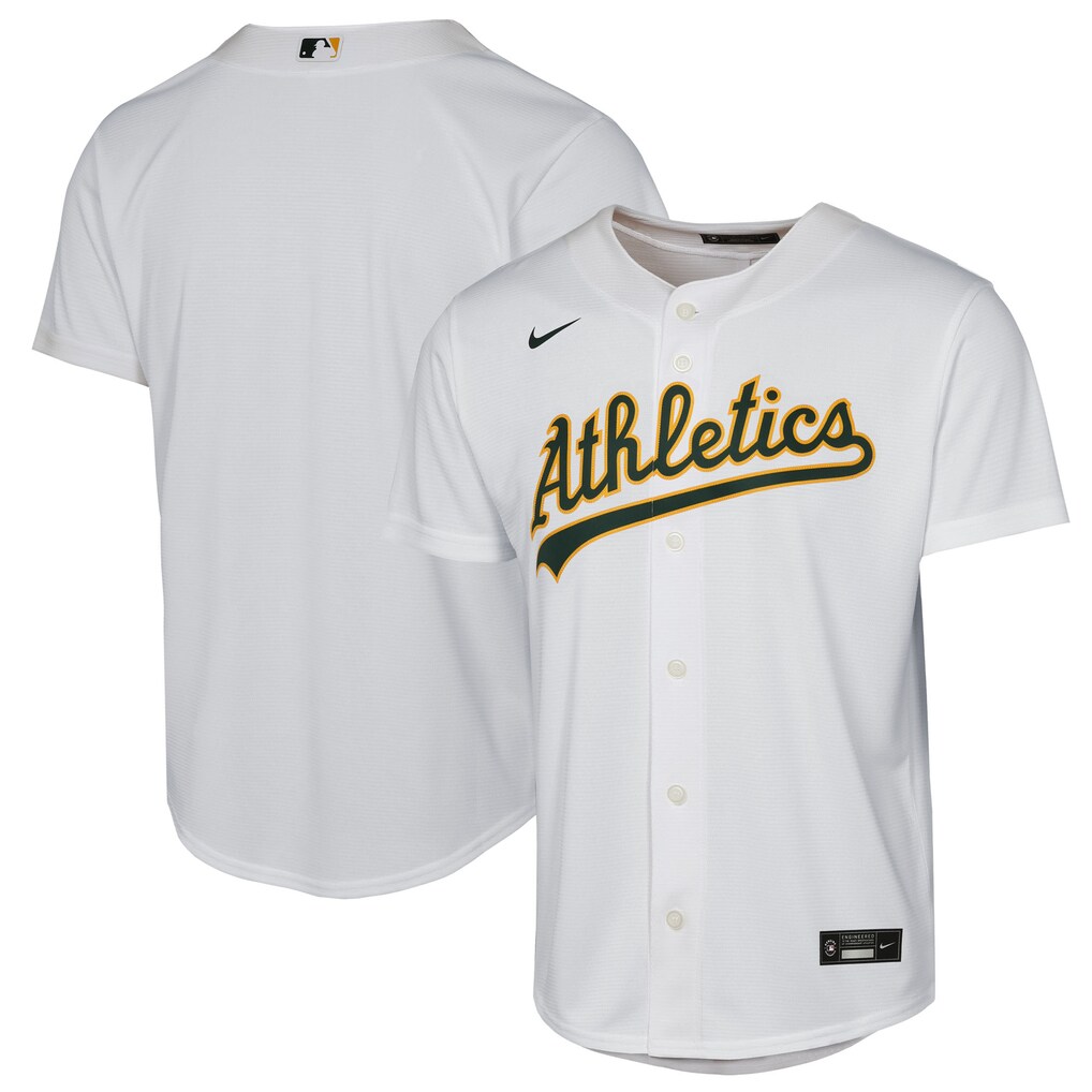 Youth Athletics  Nike White Home Replica Jersey - ujerseystore