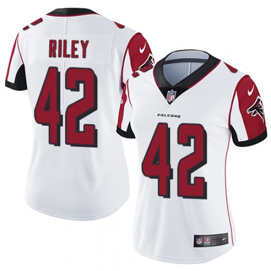 Women's Nike Atlanta Falcons #42 Duke Riley White Vapor Untouchable Limited Player NFL Jersey - Ujersey
