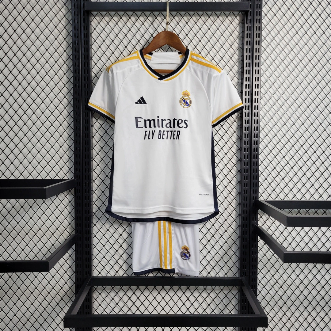 Real Madrid Soccer Jersey Home Kids Kit Jersey+Shorts 2023/24 - U-jersey