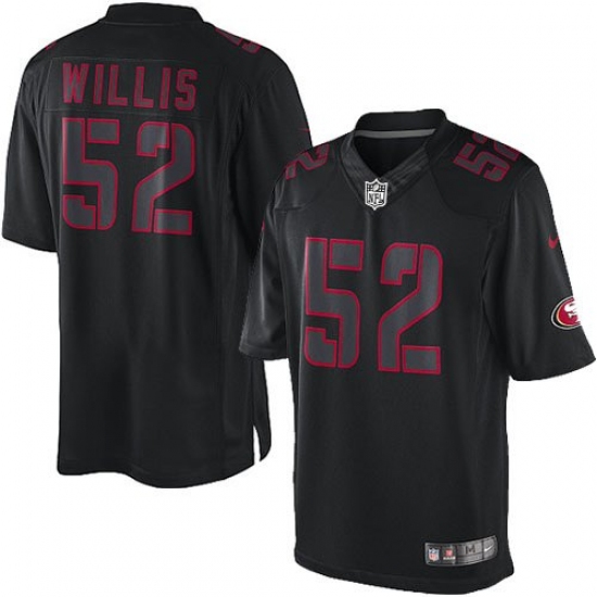 Youth Nike San Francisco 49ers #52 Patrick Willis Limited Black Impact NFL Jersey - Ujersey