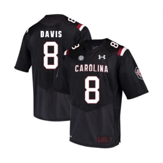 South Carolina Gamecocks 8 Randrecous Davis Black College Football Jersey - Ujersey