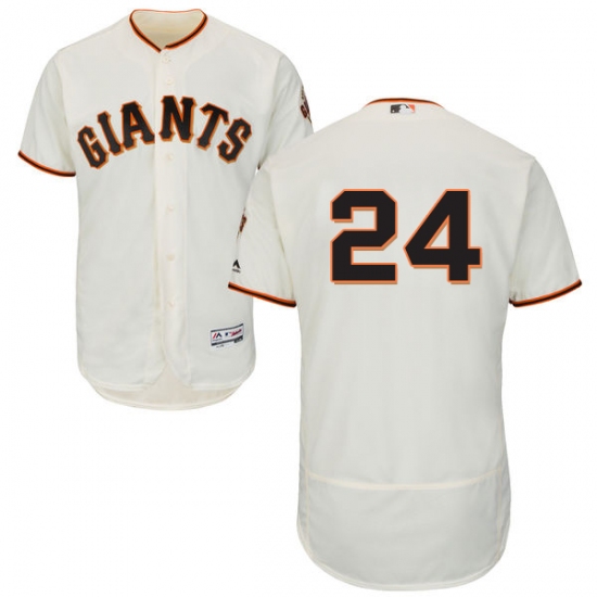 Men's Majestic San Francisco Giants #24 Willie Mays Cream Home Flex Base Authentic Collection MLB Jersey - Ujersey
