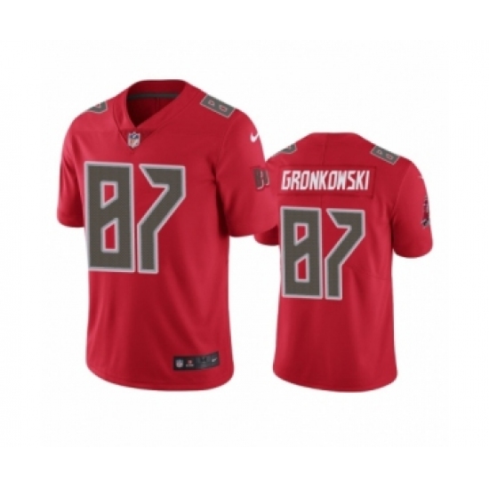Tampa Bay Buccaneers #87 Rob Gronkowski Color Rush Limited Red Jersey - Ujersey