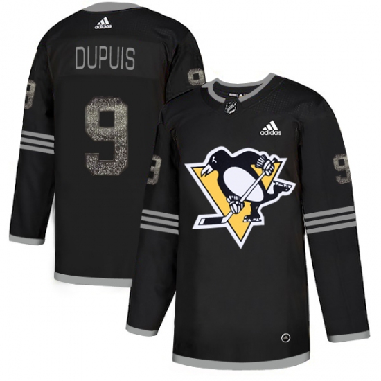 Men's Adidas Pittsburgh Penguins #9 Pascal Dupuis Black Authentic Classic Stitched NHL Jersey - Ujersey