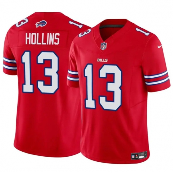 Men's Buffalo Bills #13 Mack Hollins Red 2024 F.U.S.E. Vapor Untouchable Limited Stitched Football Jersey - Ujersey