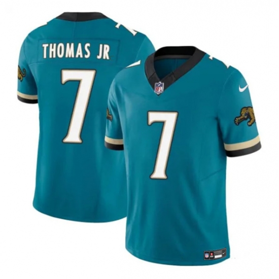 Men's Jacksonville Jaguars #7 Brian Thomas Jr Teal 2025 F.U.S.E. Prowler Throwback Vapor Untouchable Football Stitched Jersey - Ujersey