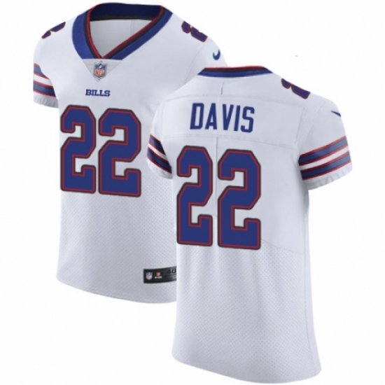 Men's Nike Buffalo Bills #22 Vontae Davis White Vapor Untouchable Elite Player NFL Jersey - Ujersey