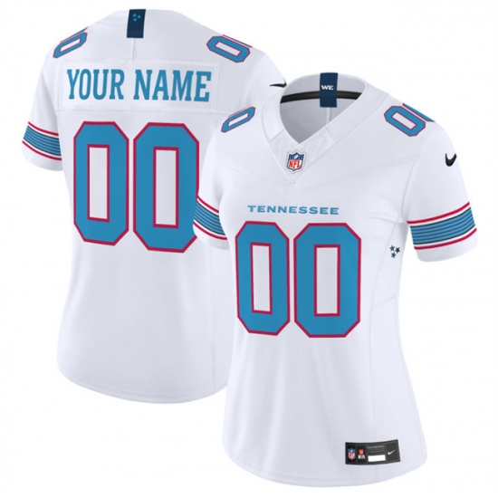 Women's Tennessee Titans Active Player Custom White 2026 F.U.S.E. Vapor Limited Stitched Football Jersey(Run Small) - Ujersey