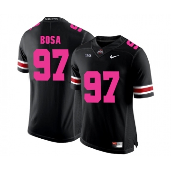 Ohio State Buckeyes 97 Joey Bosa Black 2018 Breast Cancer Awareness College Football Jersey - Ujersey