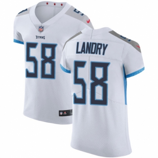 Men's Nike Tennessee Titans #58 Harold Landry White Vapor Untouchable Elite Player NFL Jersey - Ujersey