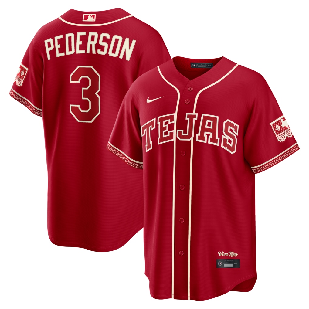 Men's Texas Rangers Joc Pederson Nike Red 2026 City Connect Stadium Jersey - Ujersey Shop
