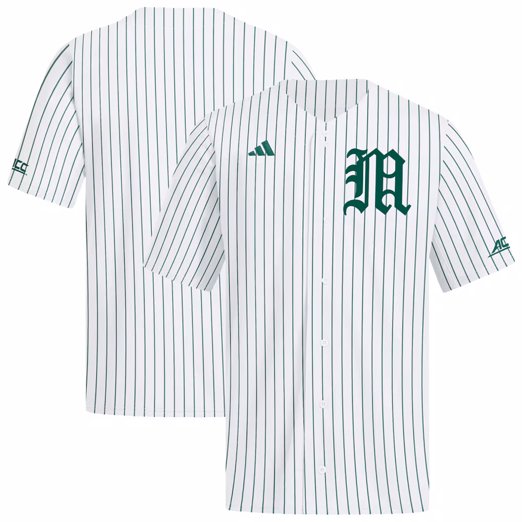 Men's adidas White Miami Hurricanes Home Replica Baseball Jersey