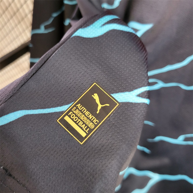 Manchester City Football Jersey Third Away Long Sleeve Shirt 2023/24 - U-jersey