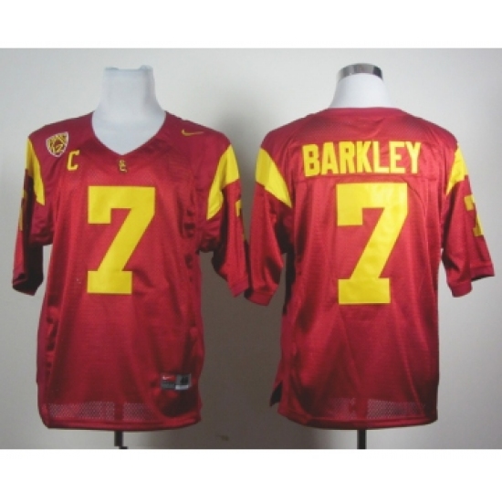 USC Trojans 7 Matt Barkley Red Jerseys - Ujersey