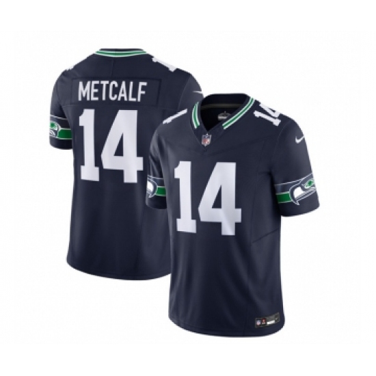 Men's Nike Seattle Seahawks #14 DK Metcalf 2023 F.U.S.E. Navy Limited Football Stitched Jersey - Ujersey