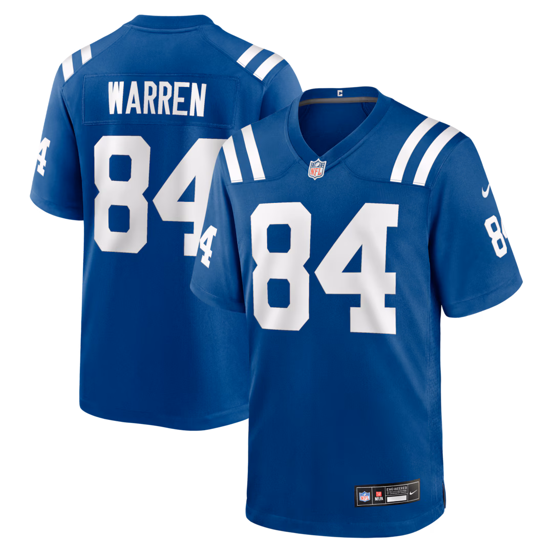 Men's Indianapolis Colts Tyler Warren Nike Royal Team Game Jersey - Ujersey