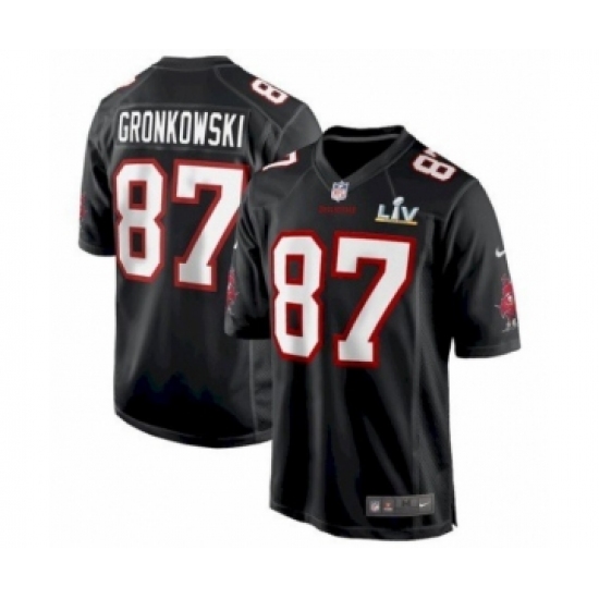 Women's Tampa Bay Buccaneers #87 Black Super Bowl LV Jersey Bound Game - Ujersey